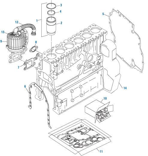 PAI Industries - Detroit Diesel Engine
Cylinder Block Components - DD15 | woodlineparts.com