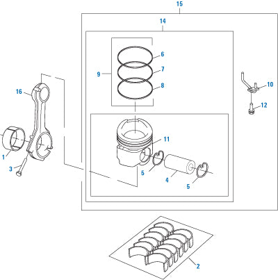 PAI Industries - Mercedes Benz
Pistons & Rod Assembly - Mercedes OM471 | woodlineaprts.com