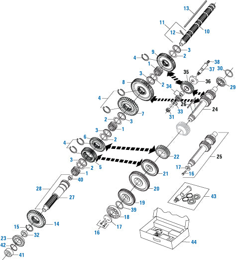 PAI Industries - Web Electronic
Main Case Components - Fuller Transmission | woodlineparts.com