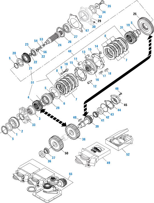 PAI Industries - Drive Train
Rear Case Components - T310M  woodlineparts.com