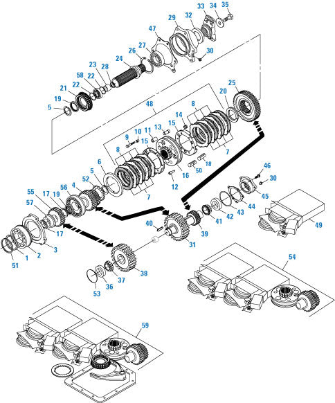 PAI Industries - Drive Train
Rear Case Components - T313L and T318L | woodlineparts.com