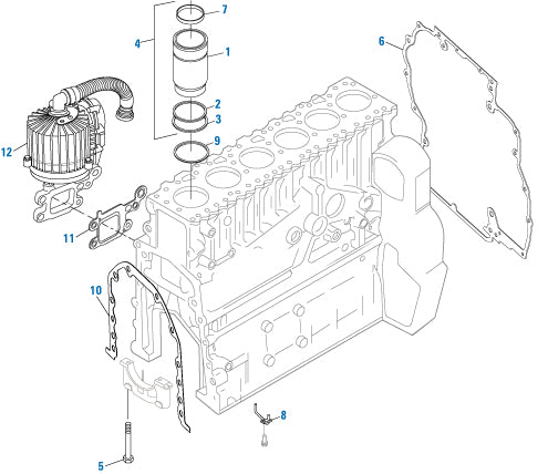PAI Industries - Detroit Diesel Engine
Cylinder Block Components - DD13 | woodlineparts.com