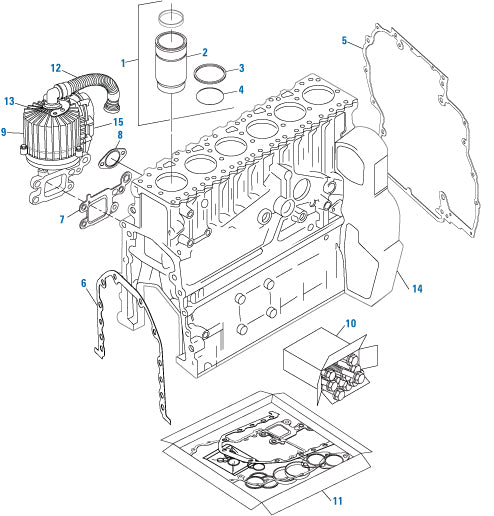 PAI Industries - Detroit Diesel Engine
Cylinder Block Components - DD15 | woodlineparts.com