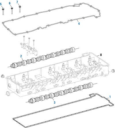 PAI Industries - Detroit Diesel Engine
Camshaft - DD15 / DD16 | woodlineparts.com