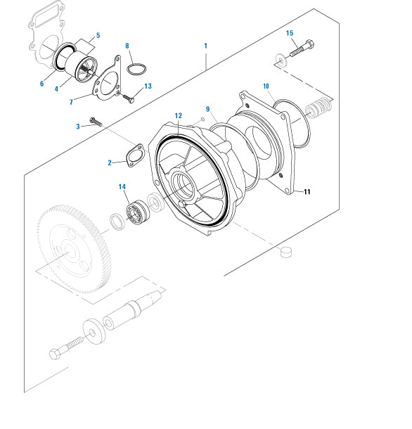 PAI Industries - Caterpillar Engine
Water Pump - 3412 Series | woodlineparts.com