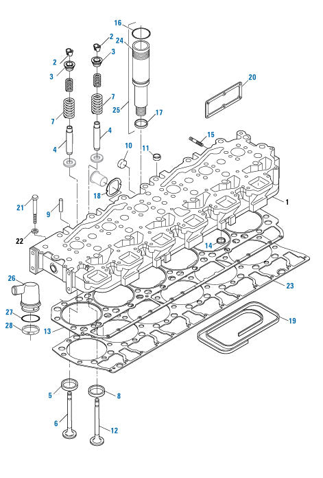 PACK OF 6 PAI 331254 CATERPILLAR 3E6772 HEAD GASKET SEAL (3400)