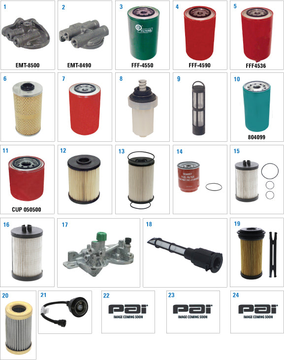 PAI Industries - Cummins Engine
Fuel Filters and Brackets - Miscellaneous Components | woodlineparts.com