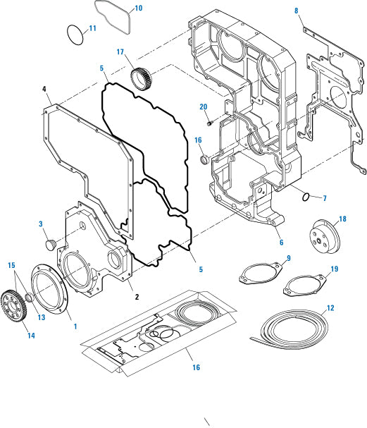 PAI Industries - Cummins Engine
Front Cover Components - ISX Series | woodlineparts.com