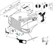 Load image into Gallery viewer, PAI Blue - Mack &amp; Volvo Applications
CH / CL / CX / CV Model Hardware - Hood Components | woodlineparts.com