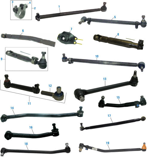 PAI Industries - Chassis Suspension
Drag Links - Steering Components | woodlineparts.com
