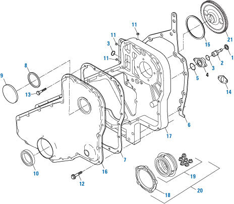 PAI Industries - Cummins Engine
Gear Housing and Gear Cover - 6C/ 8.3/ISC / ISL / ISL9 Series | woodlineparts.com