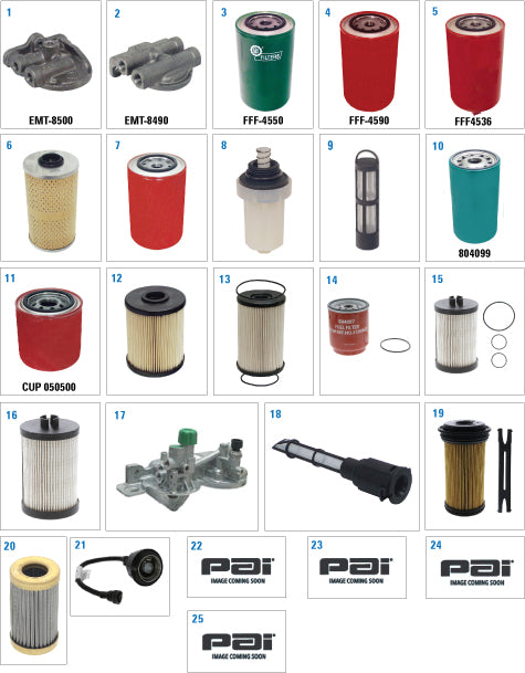 PAI 450523 NAVISTAR 1825181C91 PRESCREEN FUEL FILTER (1817674, 1817674C1)