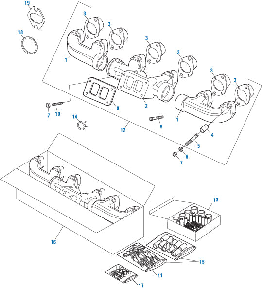 PAI Industries - Caterpillar Engine
Exhaust Manifold - 3406E / C15 / C16 / C18 Series | woodlineparts.com