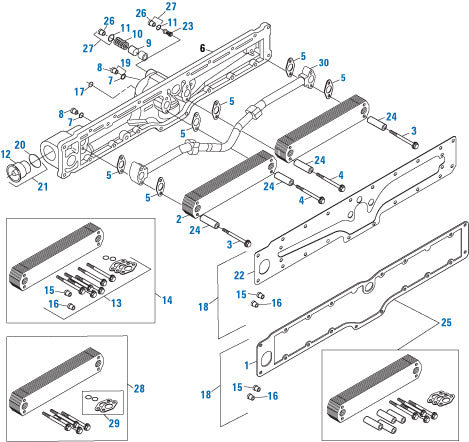 PAI Industries - Cummins Engine
Oil Cooler - ISX Series | woodlineparts.com