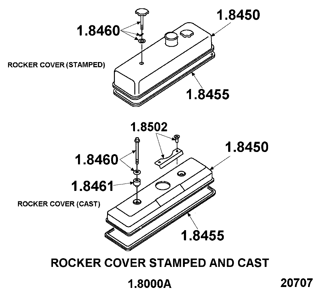 Interstate-McBee® Detroit Diesel® 5104019 Cast Rocker Cover Gasket (671 / 12V71)