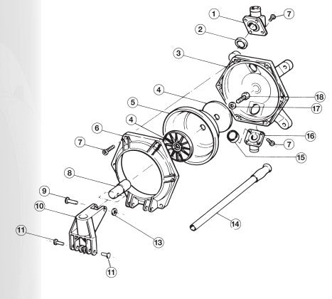 Jabsco® 29267-1000 Manual Bilge Pump Handle (300mm) (Stainless Steel) | woodlineparts.com