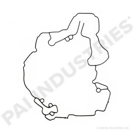 PAI 431305 NAVISTAR 1841018C2 FRONT COVER GASKET (DT466E / DT530E / DT570E) (USA) | woodlineparts.com