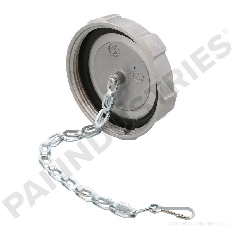 PAI 481880 NAVISTAR 3591620C2 FUEL CAP (3-1/2"-8) (NON-VENTED) (CHROME) | woodlineparts.com