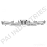 PAI 681107HP HIGH PERFORMANCE EXHAUST MANIFOLD KIT FOR DETROIT DIESEL SERIES 60 (MADE IN USA) (3 PC SEALED ASSEMBLY) (30 DEGREE DOWN ANGLE) (THERMASHIELD COATING)