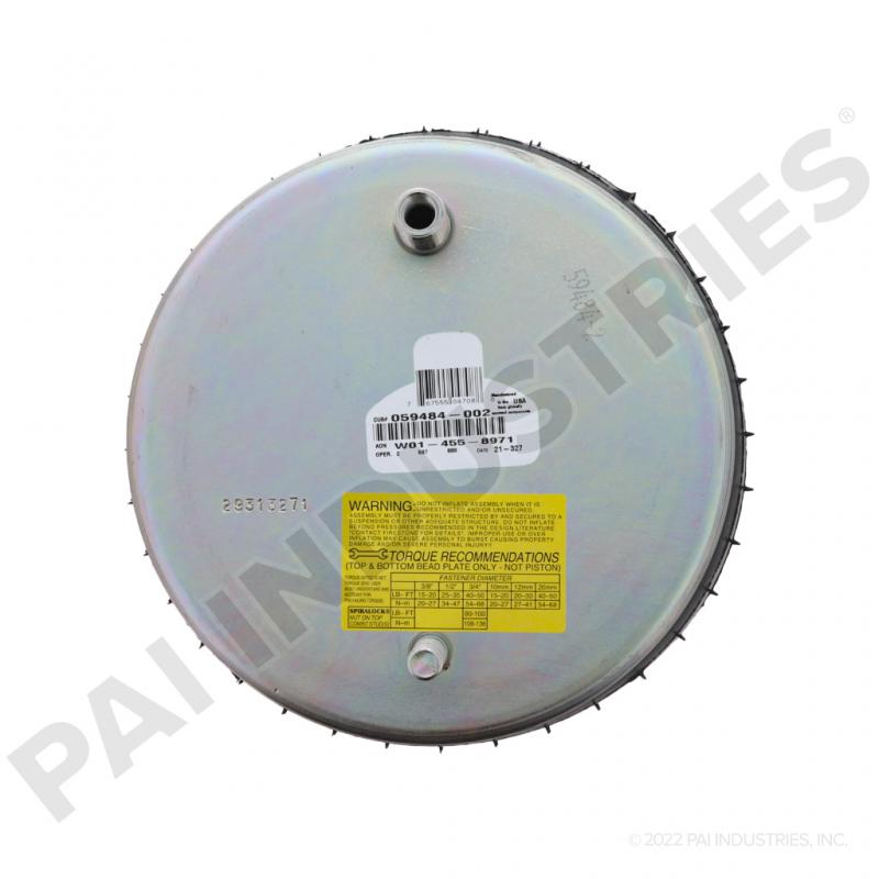 PAI 750292 OEM HENDRICKSON 59484-002L AIR SPRING (4000-59484002L) (USA) | woodlineparts.com