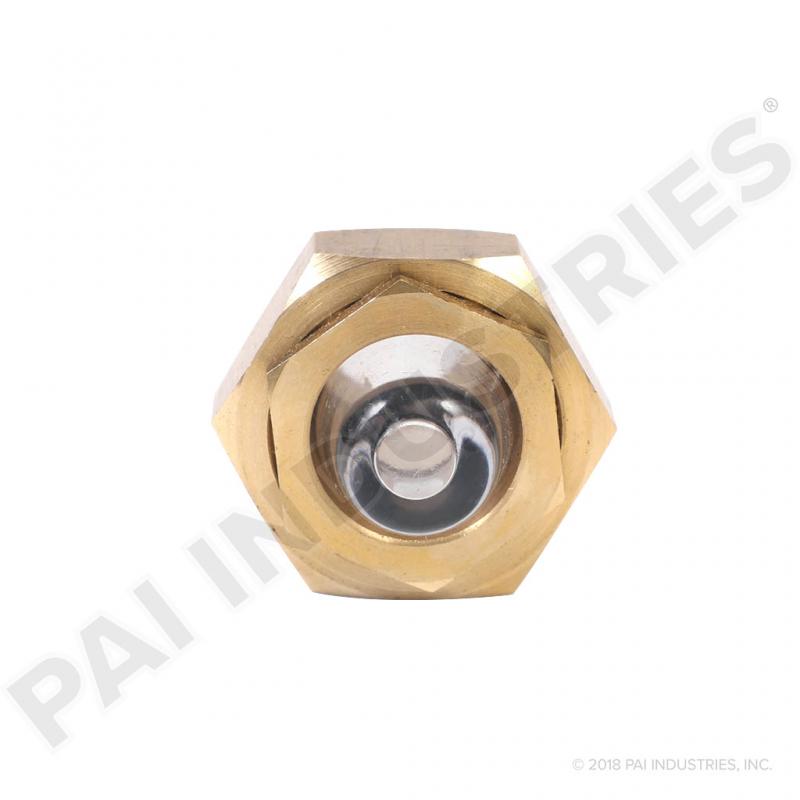 PAI 803867 MACK 20QS238 SURGE TANK GLASS SIGHT CONNECTOR (1/2"-14 NPT) | woodlineparts.com