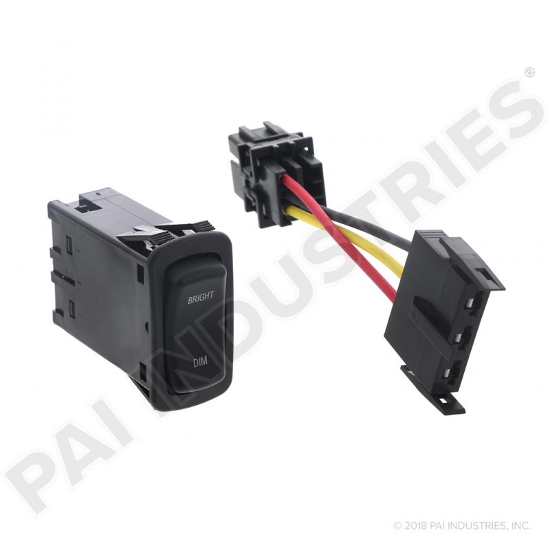 PAI 804136 MACK 1MR4318AM DASH DIMMER SWITCH (3 PIN CONNECTOR) (OEM) | woodlineparts.com