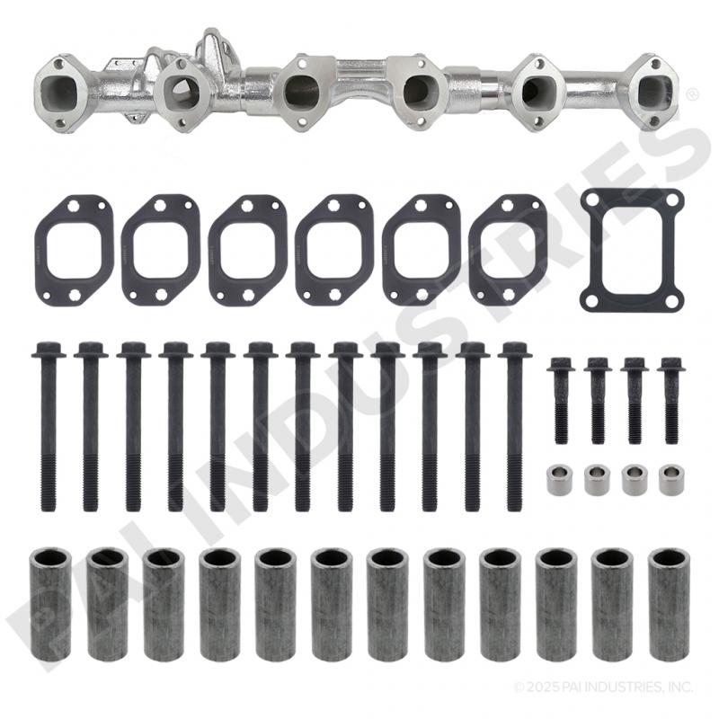 PAI 805076HP MACK & VOLVO EXHAUST MANIFOLD KIT (MP8 / D13) (1 PC ASSEMBLY) (HIGH PERFORMANCE) | woodlineparts.com