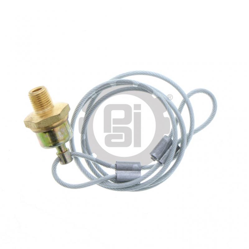 PAI EM36620 MACK / MIDLAND / HALDEX 12104 DRAIN VALVE (1/4" NPT) (30" LANYARD) | woodlineparts.com