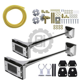 PAI FAH-5418 MACK / HADLEY 3994-H00981 DUAL RECTANGULAR AIR HORN KIT (USA) | woodlineparts.com
