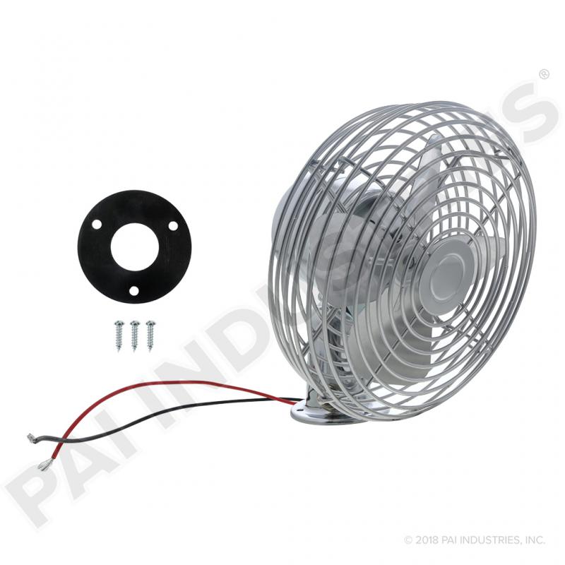 PAI FDF-5725 MACK 5396-BE29012 DASHBOARD FAN (12V) (2 SPEED) (CHROME) | woodlineparts.com
