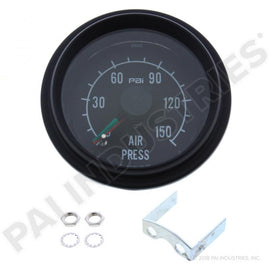 PAI FGG-0500 MACK 7MT320RP2 DUAL AIR PRESSURE GAUGE (150 PSIG) (25166143)