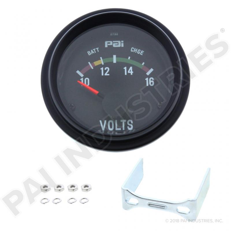 PAI FGG-0561 MACK 51MS39 VOLTMETER GAUGE 12V) (2-1/8") (25157441)
