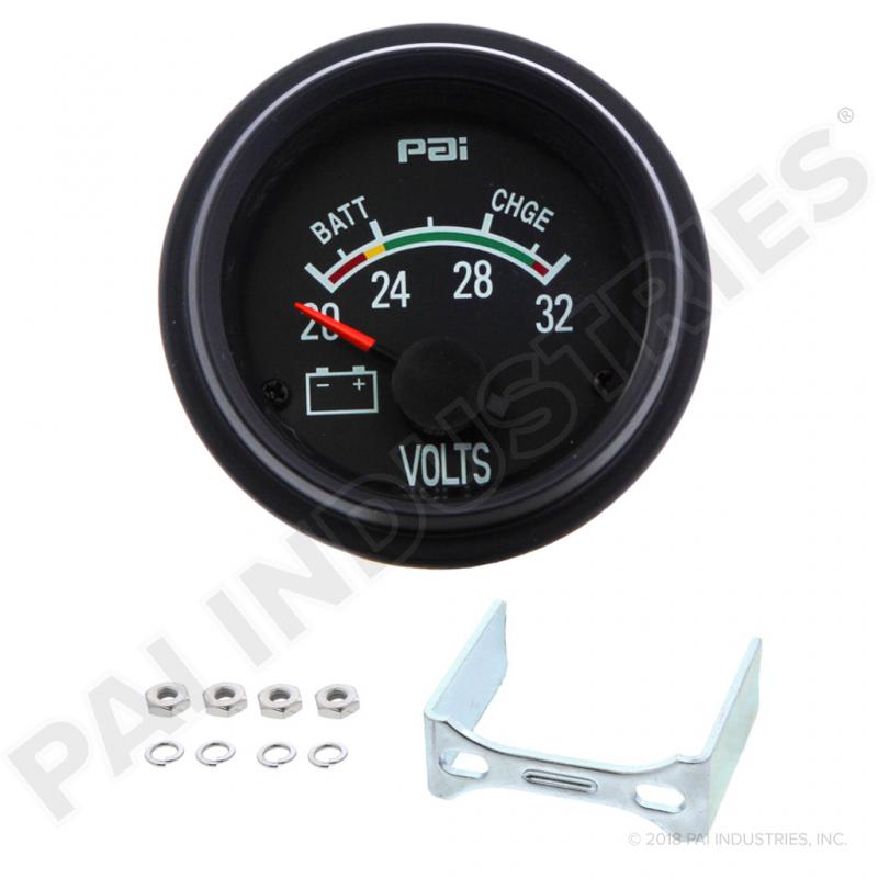 PAI FGG-0562 MACK 51MS33 VOLTMETER GAUGE (2-1/8") (24V) (51MS24)