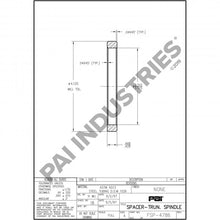 Load image into Gallery viewer, PAI FSP-4786 MACK 44RU2223P2 CLAMP SPACER (INNER RING) (7/16&quot; THICK) (USA)