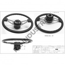 Load image into Gallery viewer, PAI FSW-1338 MACK 12QC513AM STEERING WHEEL (18.00&quot;) (2 SPOKE) (BLACK)