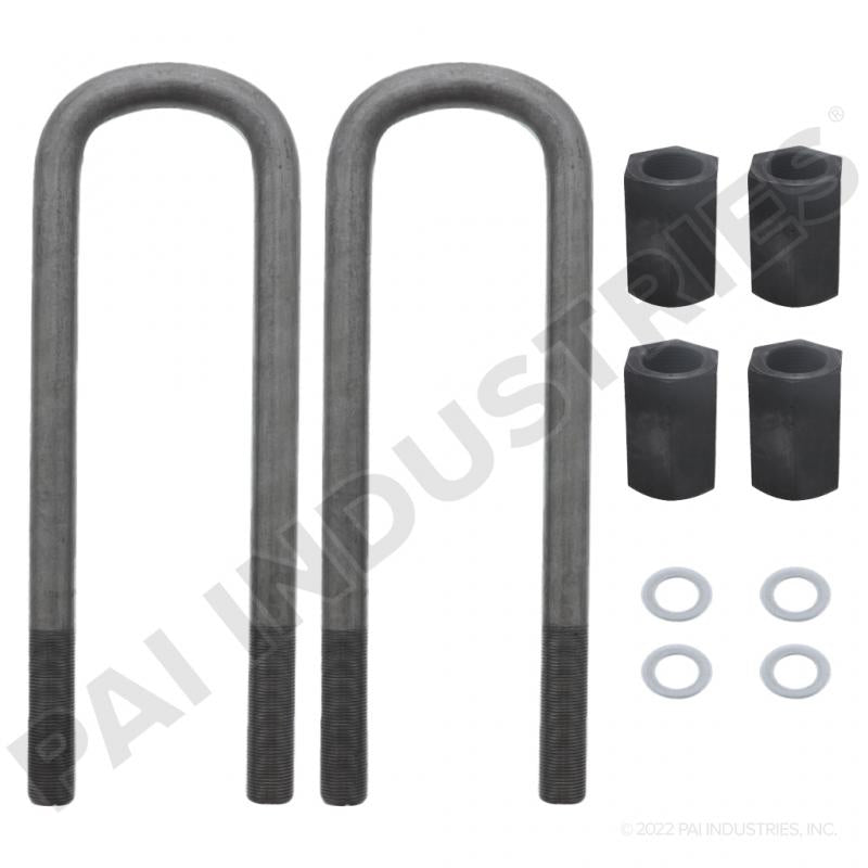 PACK OF 2 PAI FUB-4763 MACK 7QK3148P3 SEMI-ROUND U BOLT KIT (USA)