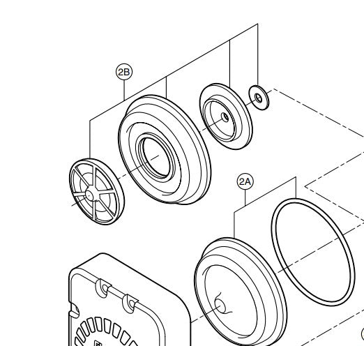 FloJet® 21000-209 Diaphragm Kit (Viton) (G-57 Series Air Driven Pumps) | woodlineparts.com