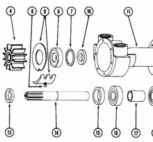 Load image into Gallery viewer, Jabco® 5857-0000 Shaft for 3380-0001 / 5850-0001 Self-Priming Pumps | woodlineparts.com
