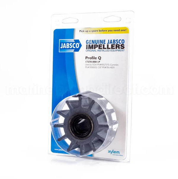 Jabsco® 17370-0001-P Impeller Kit (12 Blade) (Neoprene) (Double Flat Drive) | woodlineparts.com