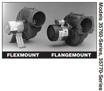 Jabsco® 35770-0094 Continuous Duty Blower 24V Flexmount 4.00"