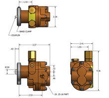 Charger l'image dans la galerie, Oberdorfer N95 Series Carbonator Motor Mounted Gear Pump Dimensions
