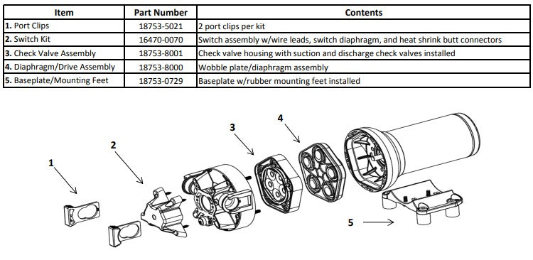 Jabsco® 18916-1070 Replacement Pressure Switch (70PSI) (HotShot Series Pumps) | woodlineparts.com