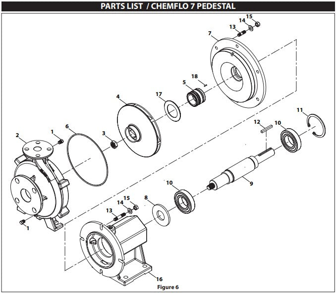 MP Pump® 34933 Mechanical Seal Assembly (Chemflo 7 / 9 / HTO 180 / 300)