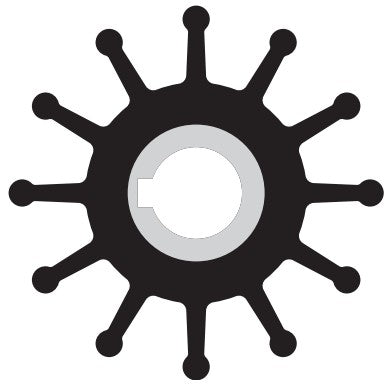 Sherwood® 17000 Impeller (12 Blade) (Neoprene) (Keyed) (Threaded) | woodlineparts.com
