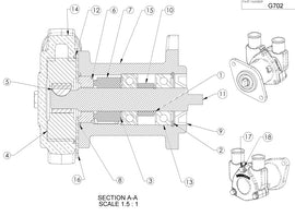 Sherwood® 24524 Housing for G702 Rubber Impeller Pump