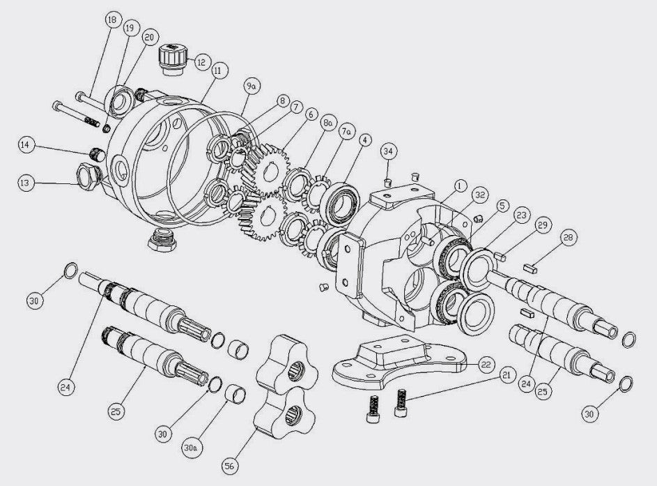 Technical Drawing 1 Pump Series HP 3