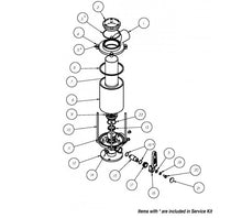 Charger l&#39;image dans la galerie, Groco® BVS-3 Service Kit for BVS-1500 (1-1/2&quot;) Seacock / Raw Water Strainers