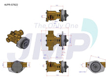 Load image into Gallery viewer, JMP MARINE® JPR-S7622 REPLACEMENT SH P1722C ENG COOLING PUMP
