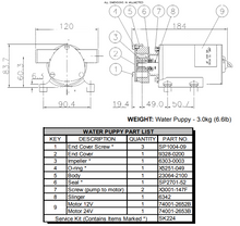 Cargar imagen en el visor de la galería, JABSCO® SK224-01 SERVICE KIT (WATER PUPPY) (23680-4003 / 23680-4103)