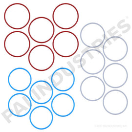PAI 121190 CUMMINS N/A FUEL INJECTOR O-RING KIT (N14) (SET OF 6) (USA)